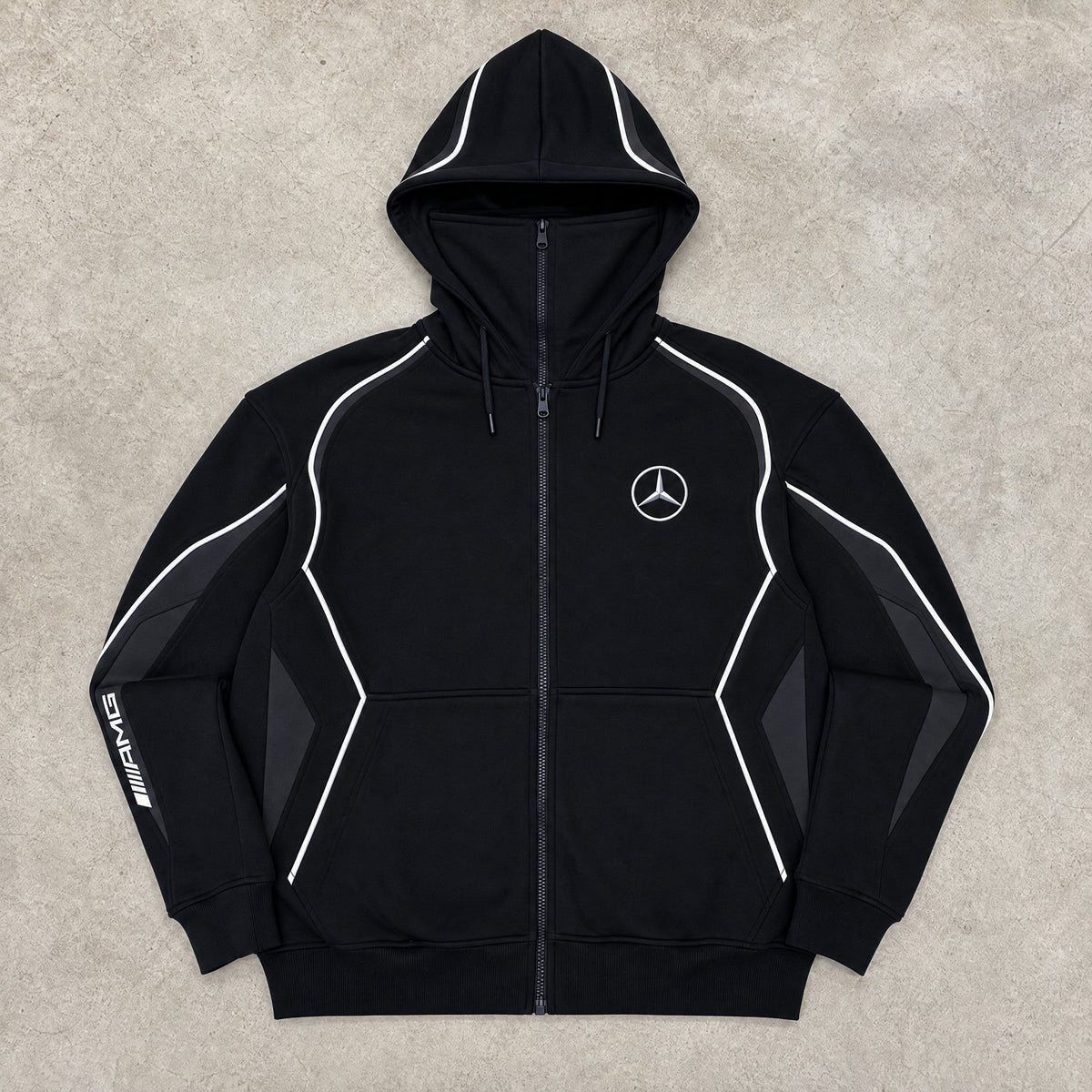 Full Face Zip Hoodie Silver Edition